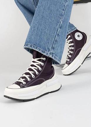 Кроссовки унисекс converse run star коричневые р.38,5