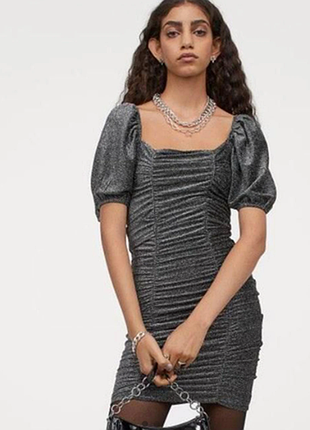 Жіноча вечірня  блискуча сукня плаття h&m