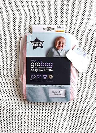 Новая детская пеленка на молнии grobag, на 0-3 месяцев