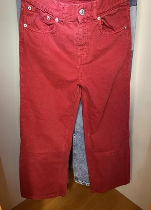 Женские  красные штаны zara women, 34го, xs размера