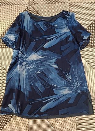 Блуза удлиненная шелковая