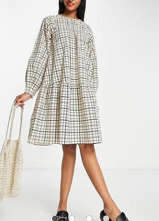 Selected femme платье 👗 оверсайз в клетку