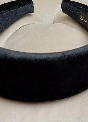 Обруч широкий велюровий