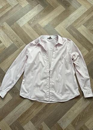 Рубашка h&m розовая не длинная