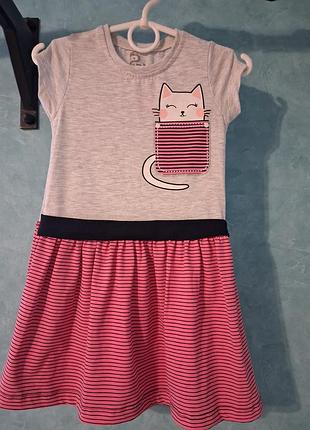 Платье с котиком