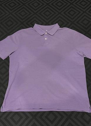Чоловіче поло h&m regular fit фіолетового кольору