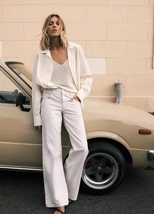 Джинси жіночі білі zara new