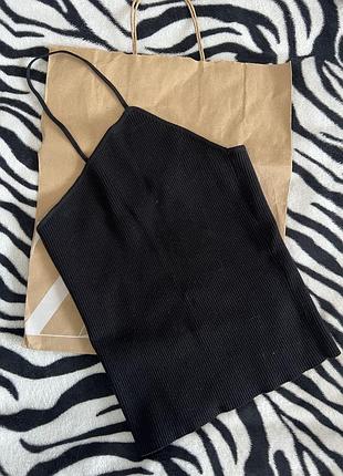 Топ в рубчик zara