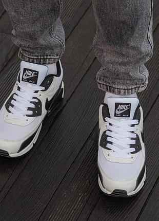 Кросівки nike air max 90 white black 10