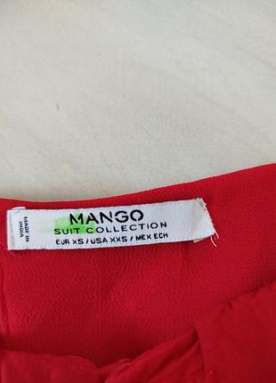 Платье красное mango 6