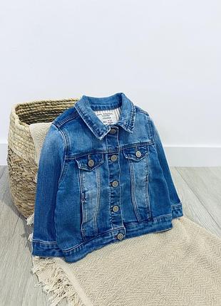 Дитяча джинсова курточка zara 9-12 місяців