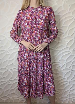 Lieblingsstuck платье ярусное вискоза цветочный принт платья длинный макси