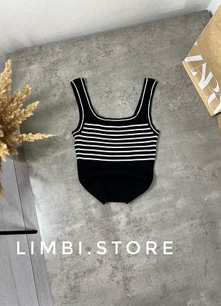 🌷якісна майка топ в рубчик нм майка топ в рубчик h&m