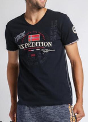Эксклюзивная мужская футболка norway geographical expedition