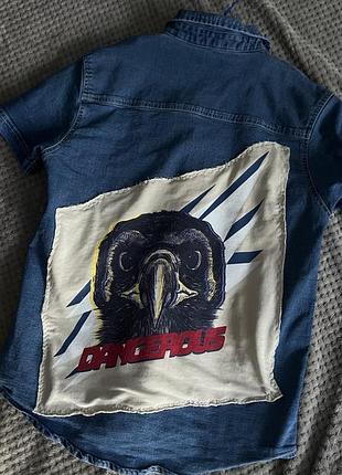 Сорочка з нашивкою орел