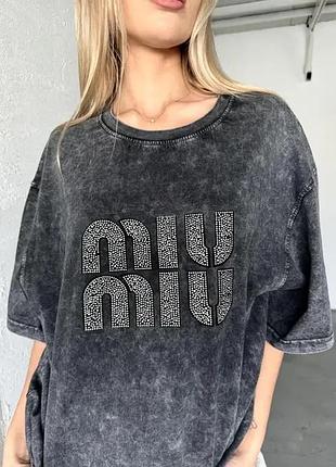 Стильна Sunglasses футболка варка miu | універсальний розмір3 фото