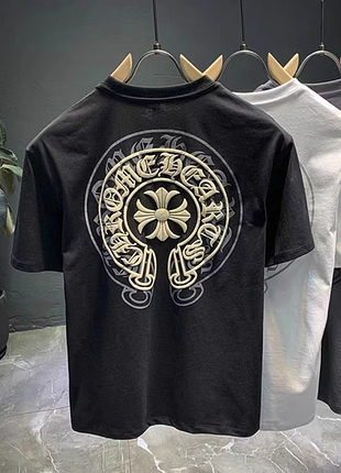 Футболка chrome hearts санскритского креста с трехмерной печатью
