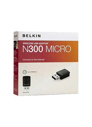 Belkin f7d2102tt беспроводной адаптер n300 micro usb nano usb 2.0
