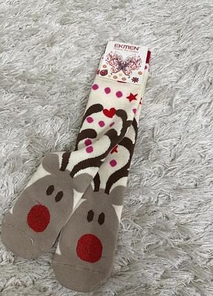 Шкарпетки з різдвяними оленями