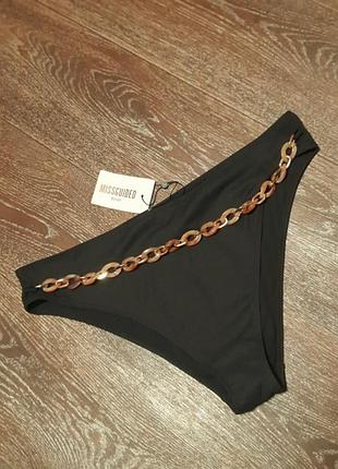Новий стильний низ купальника  р.20 missguided plus , рубчик , цепочка