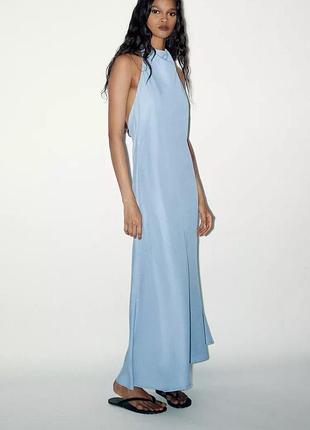 Сукня жіноча блакитна zara new