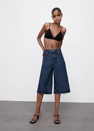 Шорты бермуды zara the 70s bermuda р. 38 хлопок удлиненные длинные