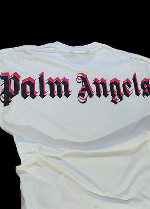 Біла футболка palm angels5 фото