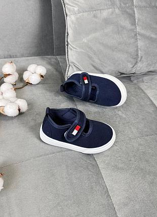 Мокасины темно синие