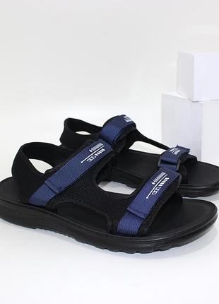 Легкі чоловічі босоніжки на двох липучках, мужские босоножки спортивные