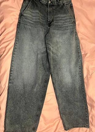 Жіночі джинси it’s basic сірі mom fit, розмір 38 (eur)