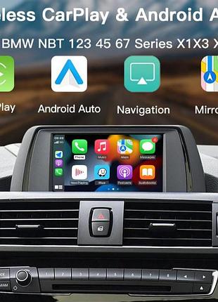 Carplay android auto для системы bwm nbt f10 f20 f25 f26 f30 f31 f35 f34 f48 2011-2017 годов