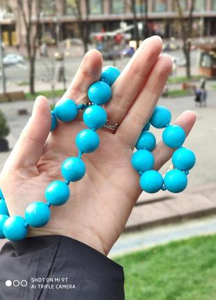 Бусы бирюза