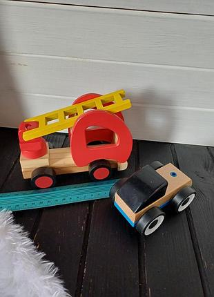 Деревянные машинки пожарная пожарная
