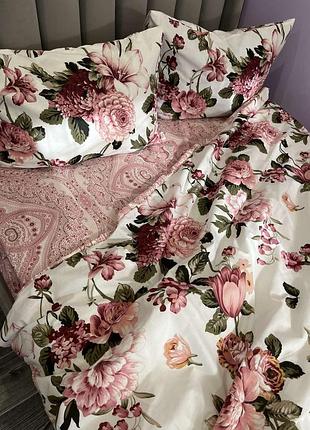 Полуторний комплект в квіти