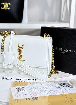 Сумка премиум кожа в стиле "ysl"