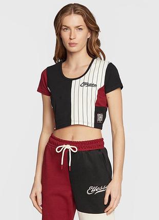 Жіноча укорочена футболка/кроп-топ ellesse gems sgp16129 кольоровий slim fit, xs/s