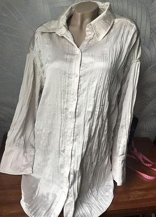 Нарядна рубашка удлиненная