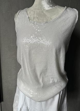 Майка с паетками м-l