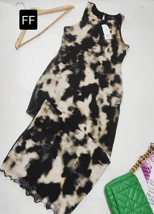 Сукня жіноча максі футляр в принт тай дай від бренду ff s