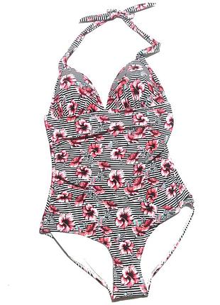 Gina benotti купальник  монокини принт полоска цветы /12253/