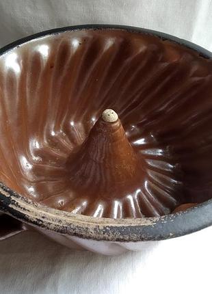 Старовинна форма для випікання куліча, бабки, 1910-20г. кераміка.