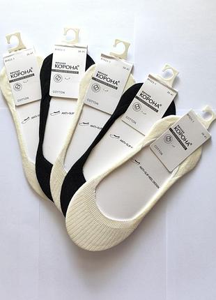 5 пар підліткові слідки, підслідники з силіконом "корона"36-41р.асорті