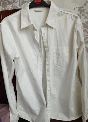 Белая рубашка m&amp;s 12р🌸