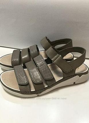 Clarks tri glad кожаные спортивные сандалии