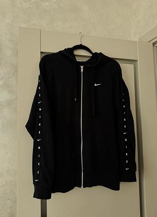 Оригінальна кофта оверсайз на молнії бренду nike