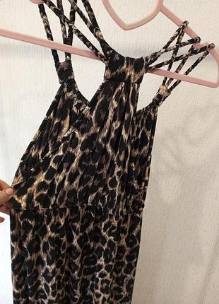 Сарафан миди леопардовый 5