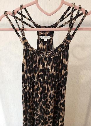 Сарафан миди леопардовый 3
