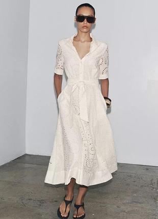 Платье-рубашка zw collection с вышивкой