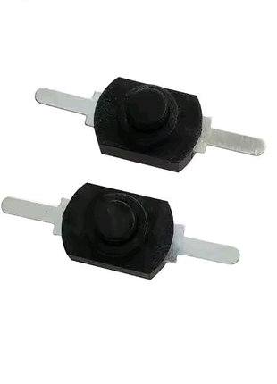 Кнопка переключатель для фонаря 12×8 мм 30b 1/Off с фиксацией 1208yd