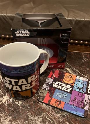Звёздные войны керамическая кружка star wars и подставка оригинал